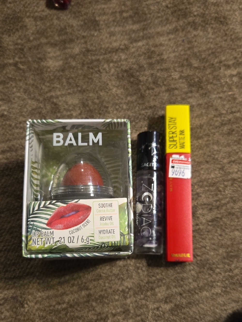 Zodiac By Blossom Lip Gloss, Lip Balm, Maybelline Shade Motivator